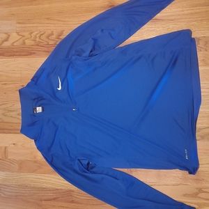 Nike Royal Blue Dri-Fit Quarter Zip Pullover
